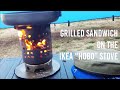 Grilled ham and cheese on IKEA "Hobo" Stove