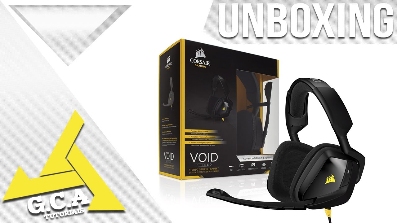 UNBOXING - CORSAIR VOID STEREO 2.0 o MITO dos HEADSETS para PC/PS4/XBOX