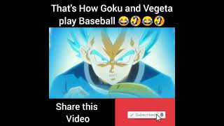Goku Vs Vegeta In Baseball