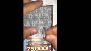 Mega Crossword #20 Win up to $75,000! CALottery Ticket Scratchers