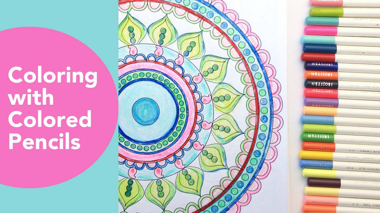 Coloring with Colored Pencils | Tombow Irojiten Pencils | Mandala ... Coloring with Colored Pencils | Tombow Irojiten Pencils | Mandala ...