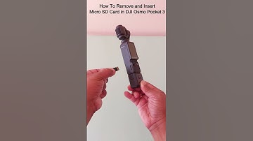 Removing and Inserting Micro SD Cards in DJI Osmo Pocket 3 | #shortsfeed  #djiosmopocket3