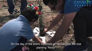 Teleton Mexico plants Groasis Growboxx® to educate children the importance of reforestation