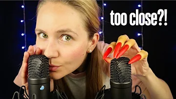 ASMR That Is TOO CLOSE 😳 100% Sensitive Microphones