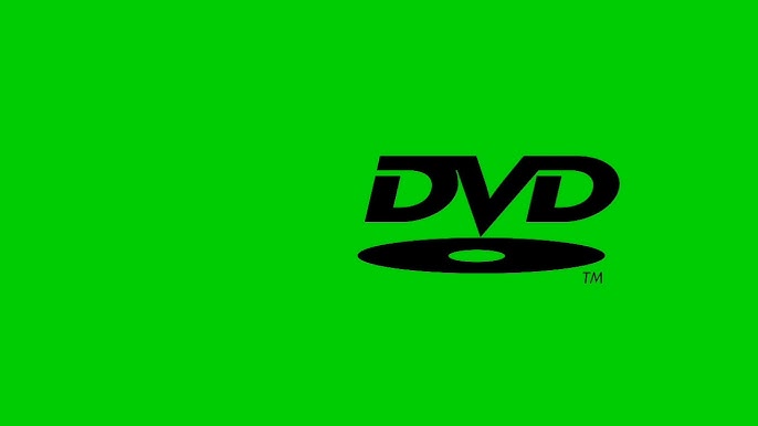 Old DVD Screensaver Green Screen Animation 