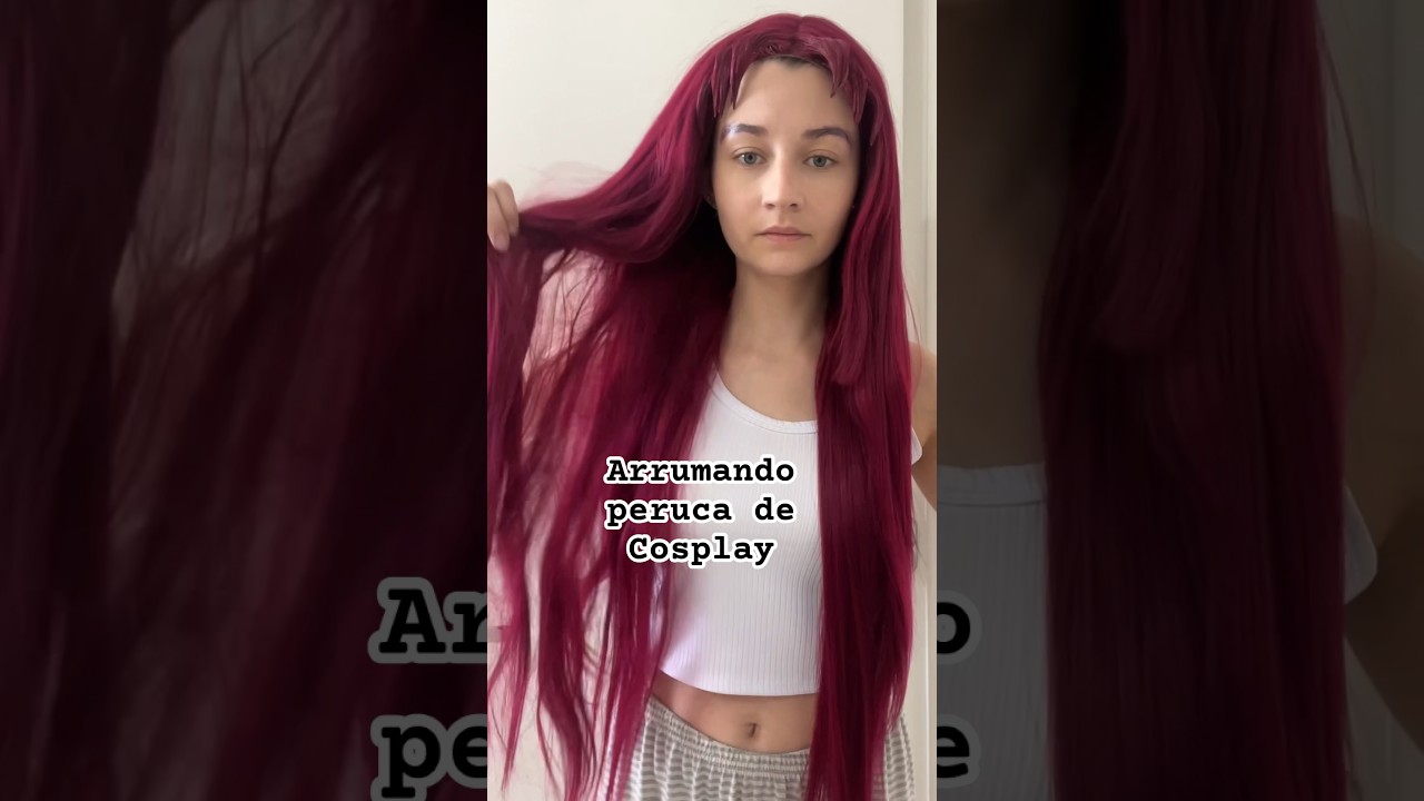 Arrumando peruca no dia do Evento?! #peruca #cosplay