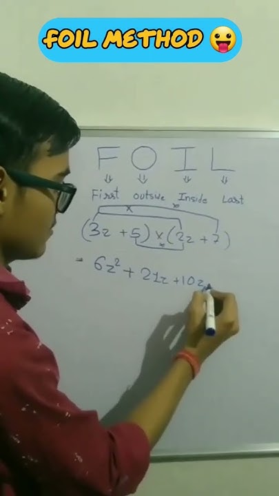 FOIL Algebra Method - foil Method #shorts #math - YouTube