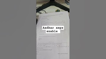 How to aadhar aeps enable #aeps #aadharonline #aadharpayment #aepsservice #aepsnotenabled