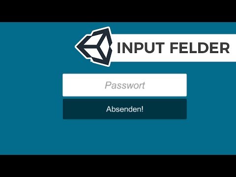 Input Feld erstellen - Text / Passwort richtig auslesen - Unity 2018