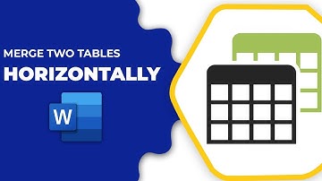 How to merge two tables in MS word horizontally