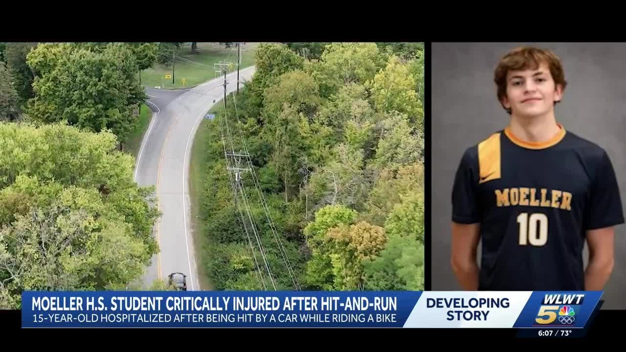 Moeller High School student critically injured in hit-and-run while biking in Colerain Township