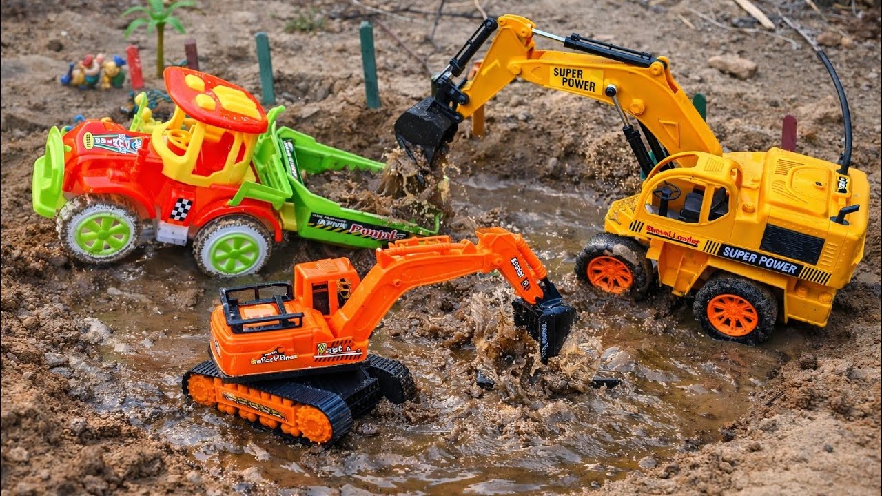 JCB 5cx fully loading reti rc Swaraj tractor 🚜 ||  jcb tractor wala video