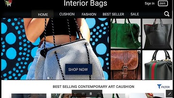 E-commerce web design by Photoshop cc