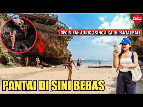 VAY BU YABANCI TURİSTİ GİZLİ PLAJDA GÖR, Suluban Sahili Uluwatu Bali