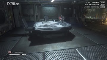 Alien: Isolation, Survivor mode - The Basement, All objectives [Amanda RIpley]
