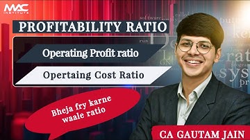 OPERATING RATIO || OPERATING PROFIT RATIO || OPERATING COST RATIO || CA GAUTAM JAIN