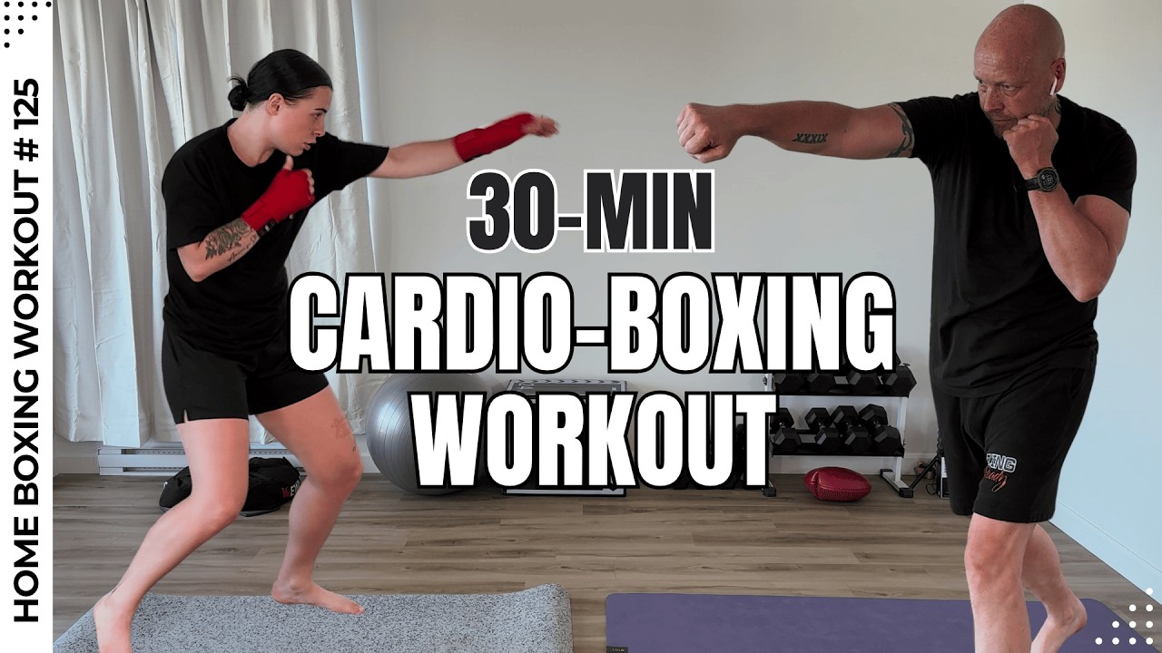 30-Min Cardio Boxing Workout at Home | No Equipment | Burn 300+ Calories🔥