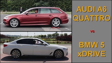 SLIP TEST - Audi A6 Quattro vs Bmw 5 xDrive  -  @4x4.tests.on.rollers