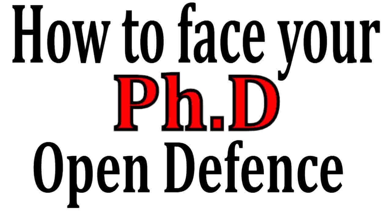 what is phd open defence