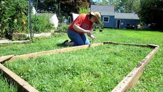 This is a portable chicken run, build with all reused or recycled items found around the garden and barn. If you have questions 