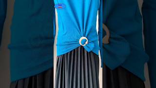 Make designs from t-shirts with buckle pin#shorts#short#stylewaar