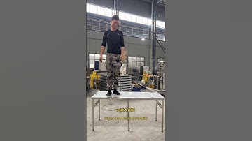 Stainless steel folding table with foldable desktop,support #stainlesssteel #foldingtable#factory