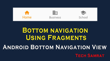 Android Bottom Navigation View Tutorial Using Fragments || Android Studio