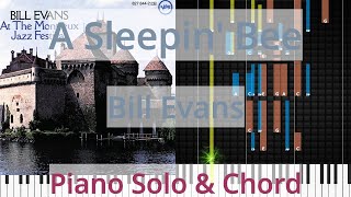 🎹A Sleepin' Bee, Solo &amp; Chord, Bill Evans, Synthesia Piano