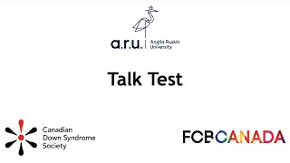 Talk test instructional video