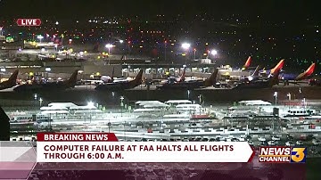 Widespread flight delays in US after FAA computer outage