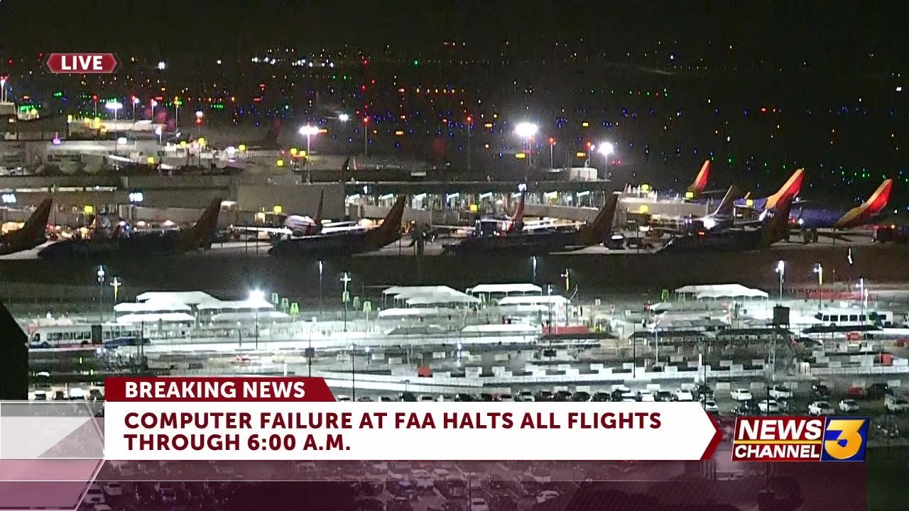 Widespread flight delays in US after FAA computer outage - YouTube