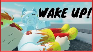 Gawr Gura wakes you up [Roblox meme Animation]