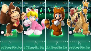 Donkey Kong VS Peach VS Mario VS Bowser 🎶 Who Will Win