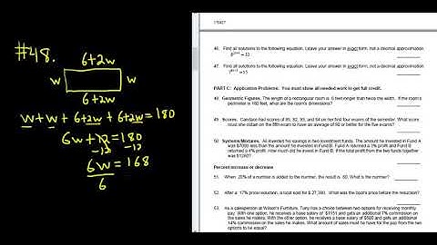 #48. Rectangular Room is 6 feet Longer than Twice it