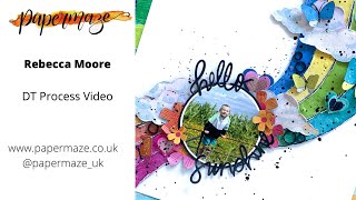 Hello Sunshine - Scrapbook Process Video #219 - Papermaze - Vicki Boutin Sweet Rush