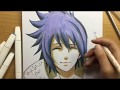 تلوين ساسكي بالألوان الرخيصة || Coloring SASUKE from Anime Naruto