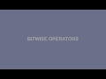 BItwise Operators