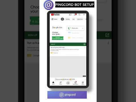 Pingcord bot discord setup 2022 Youtube notication - YouTube