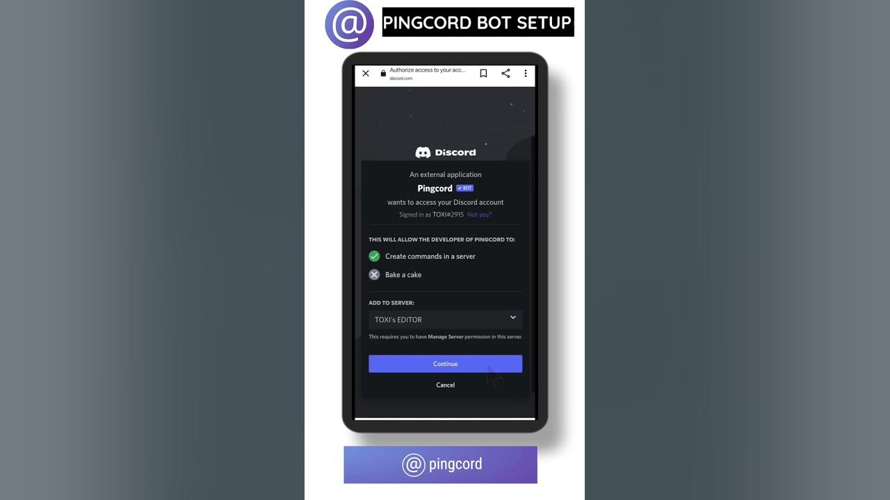 Pingcord bot discord setup 2022 Youtube notication - YouTube