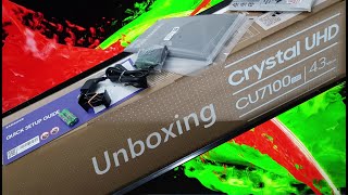 Samsung CU7100 Crystal 4K TV Unboxing + Setup with Demo