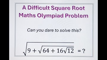 Germany - A very interesting Square Root Question! Maths Olympiad #education #learnmath #maths