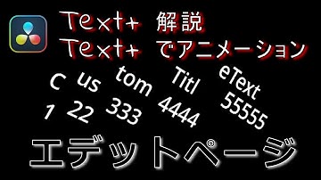 【DaVinci Resolve 17】 DaVinci Resolve 17 無料版の使い方 編集97 エディットページ Text+Transform解説及びテキストアニメーション作成 【解説】
