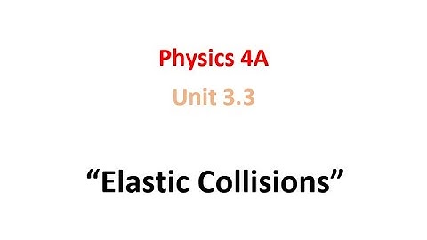 Elastic Collisions