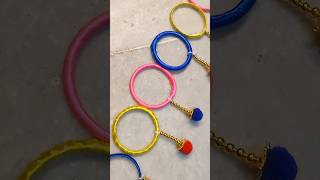 How To Make Bandanwar Door Hanging Toran Making From Old Bangle Bandhanwar Making At Home