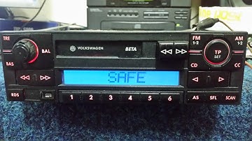 VOLKSWAGEN BETA BLAUPUNKT VWZ1Z2 RADIO code unlock "original code"
