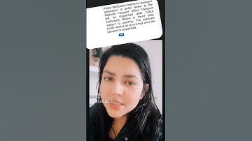 #Police verification report for Passport Application is under review at the Regional Passport Office