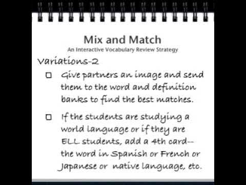 and Vocabulary Review Strategy.m4a - YouTube