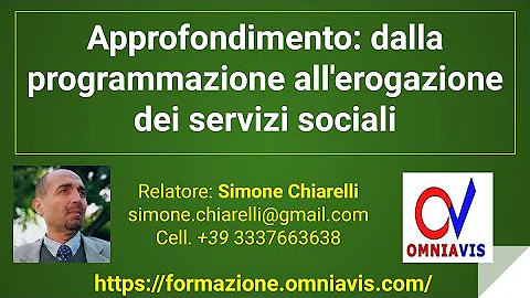 A cosa serve la legge 328 2000?