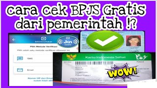 CARA CEK BPJS GRATIS DARI PEMERINTAH !!