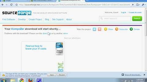 Making a Website Using Kompozer 1: Introduction and Installation (final draft)